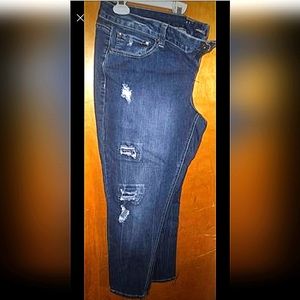 Zanidi plus size 18W distressed jeans